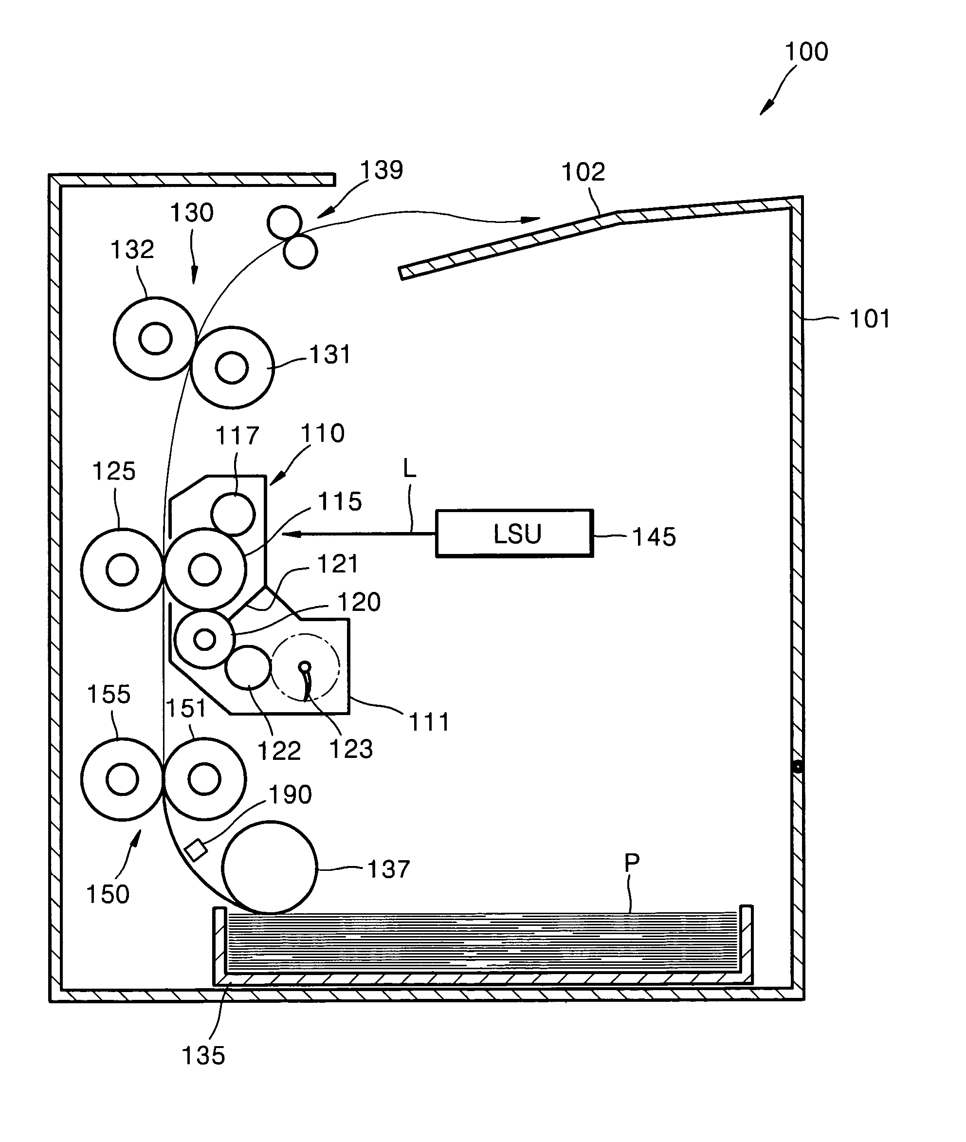 Paper feeding mechanism and image forming apparatus employing the same