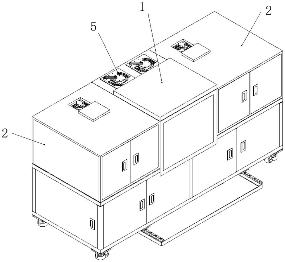 Circulating feeding module, automatic feeding machine and automatic cooking equipment