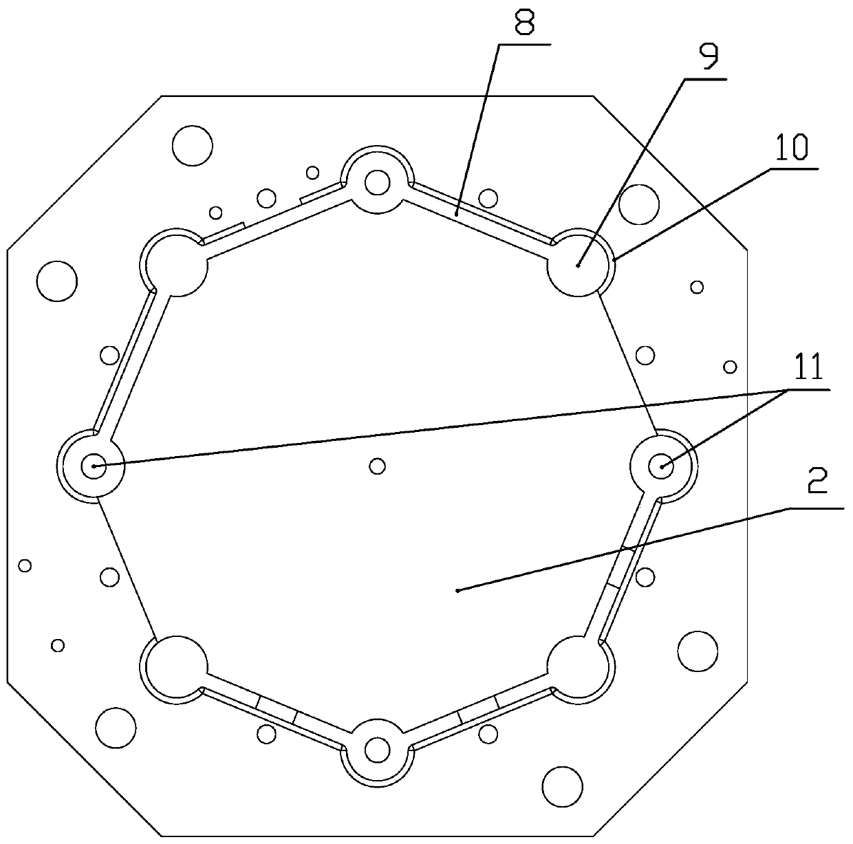 A Hall thruster mounting bracket