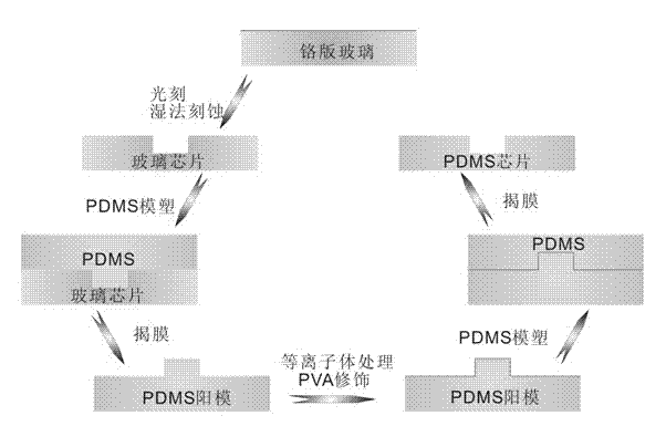 Micro-slit-structure-based full PDMS (polydimethylsiloxane) micro-fluidic cell capturing chip and manufacturing method thereof