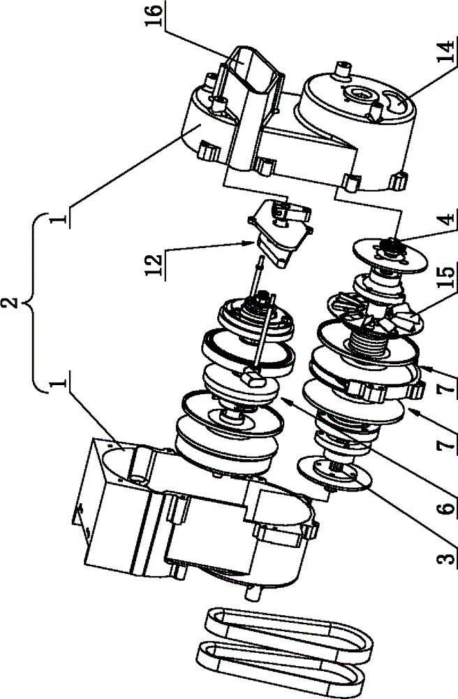 Double continuously variable transmission steering mechanism