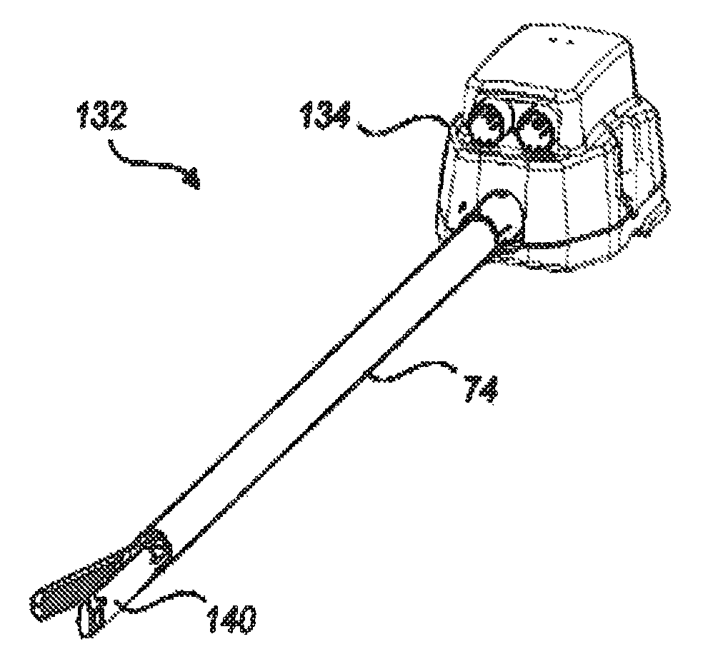 Motor interface for parallel drive shafts within an independently rotating member