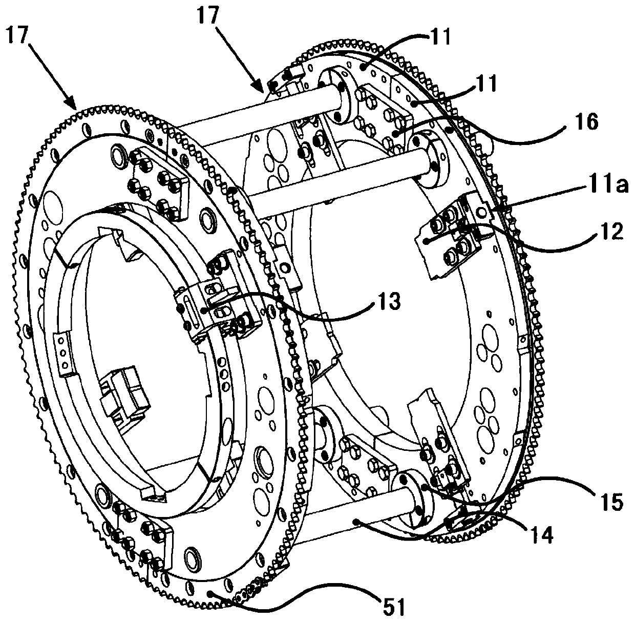 Positioning tooling and repair equipment for journal repair of large shaft parts