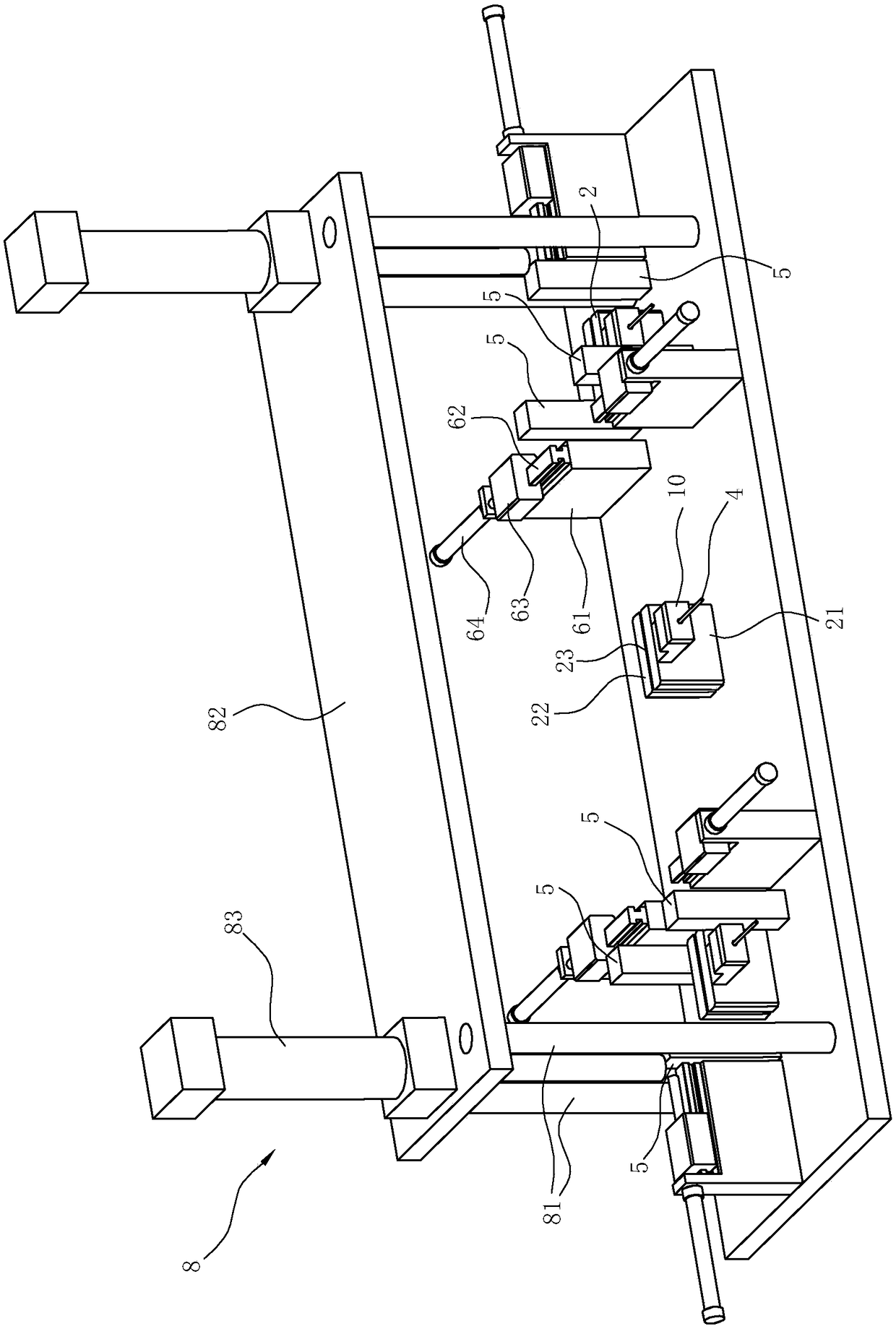 Automobile battery integration connection plate detection device and detection method