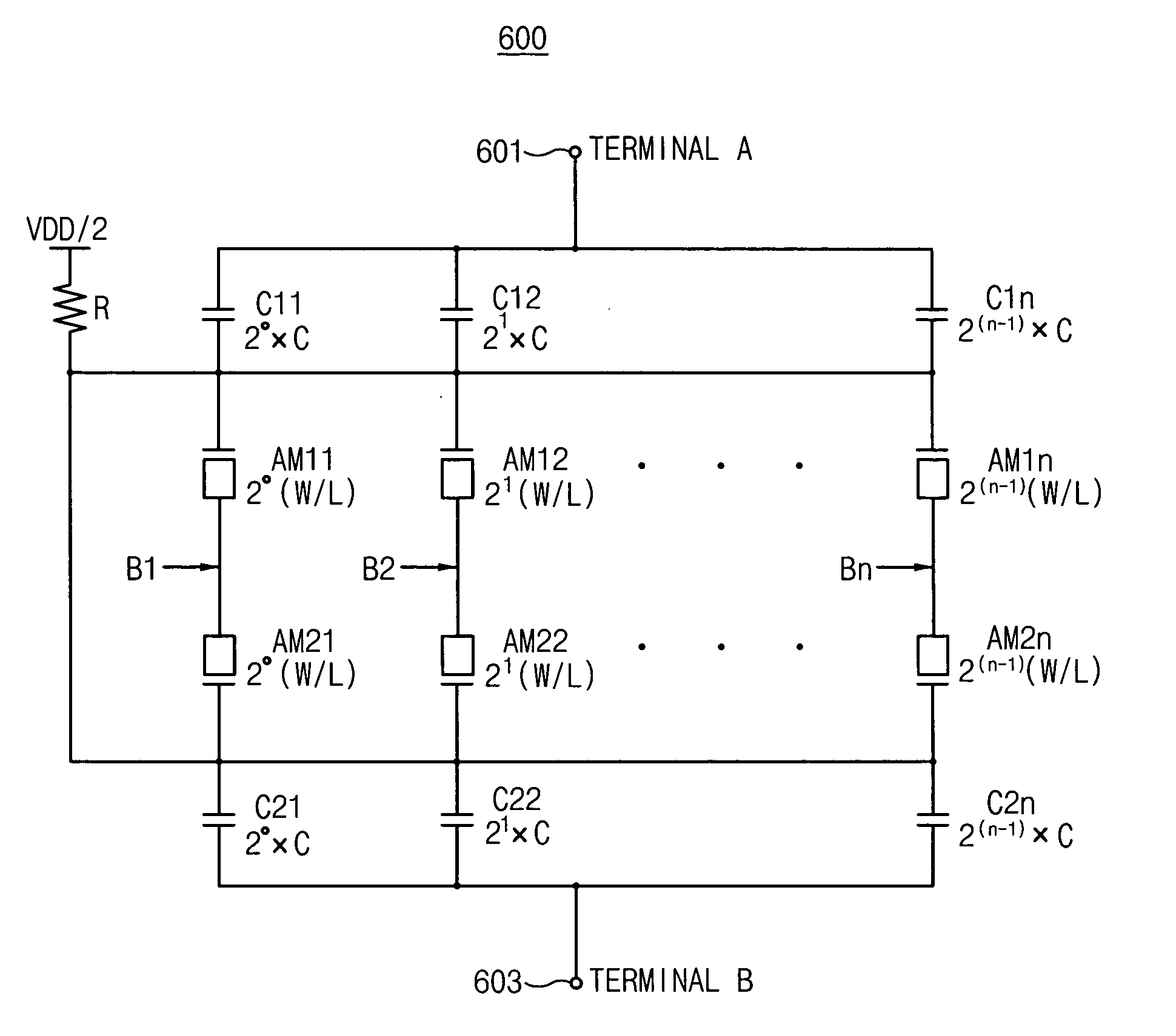 Capacitor bank and voltage controlled oscillator having the same