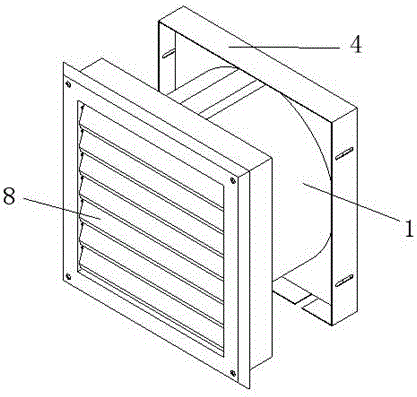 Louver with air filtering cotton
