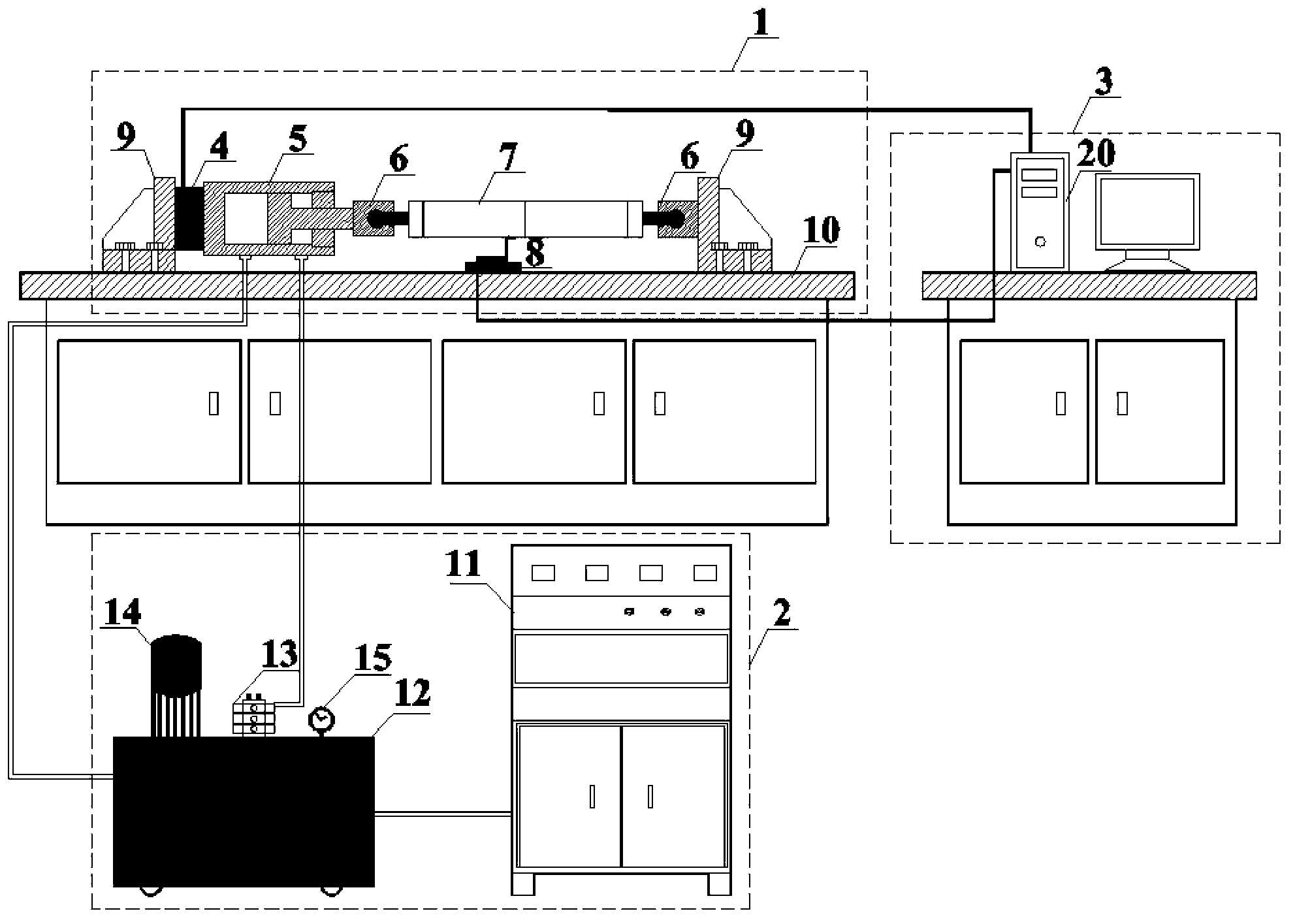 Numerically-controlled tension test system for soil body and test method for same