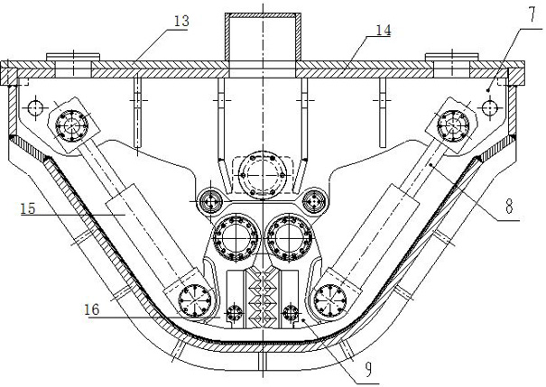 A kind of outside jaw crusher