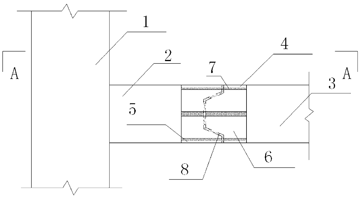Assembled framework beam-column joint adopting cover plate connection and construction method thereof
