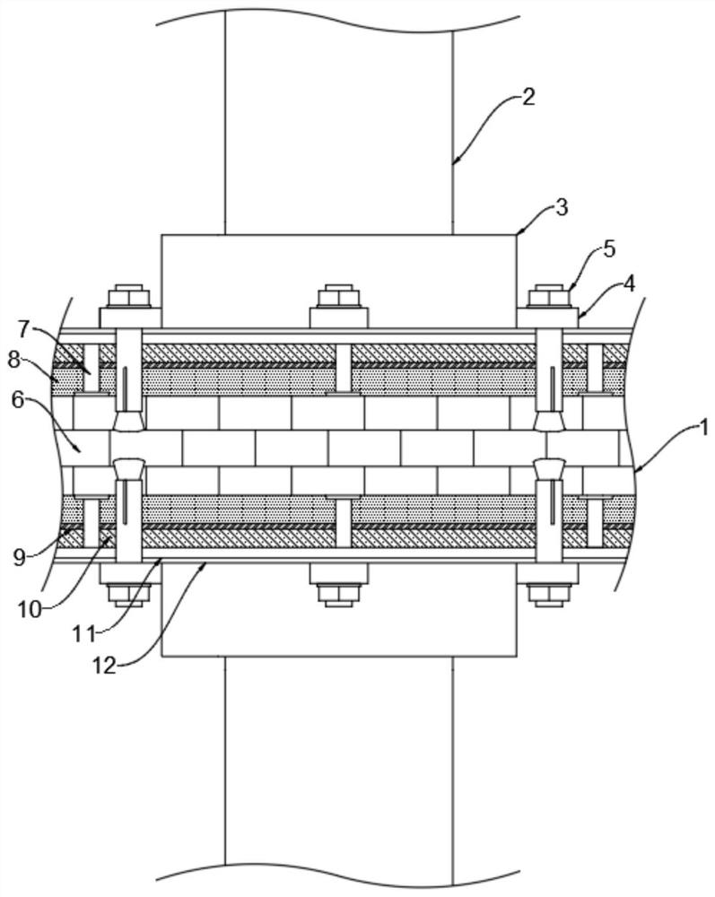 A fireproof sealing structure for civil air defense engineering