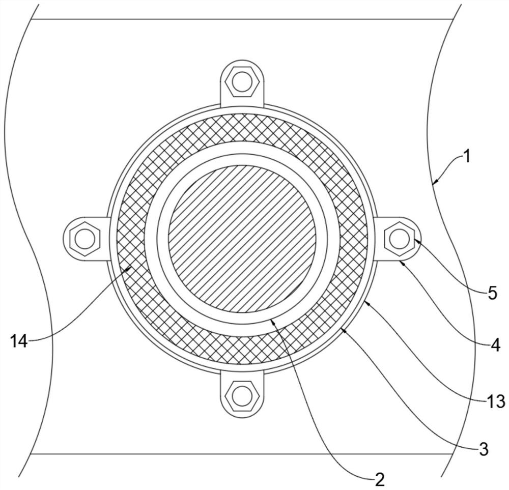 A fireproof sealing structure for civil air defense engineering