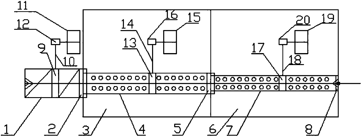 Multi-level rotatable polyester device used for ultrashort thin and soft fiber polyester spinning