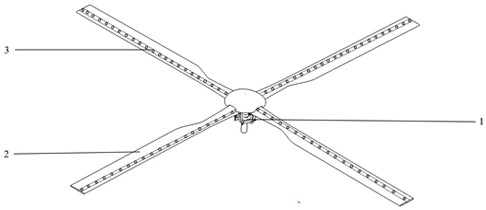 3D holographic display rotor wing and working method thereof