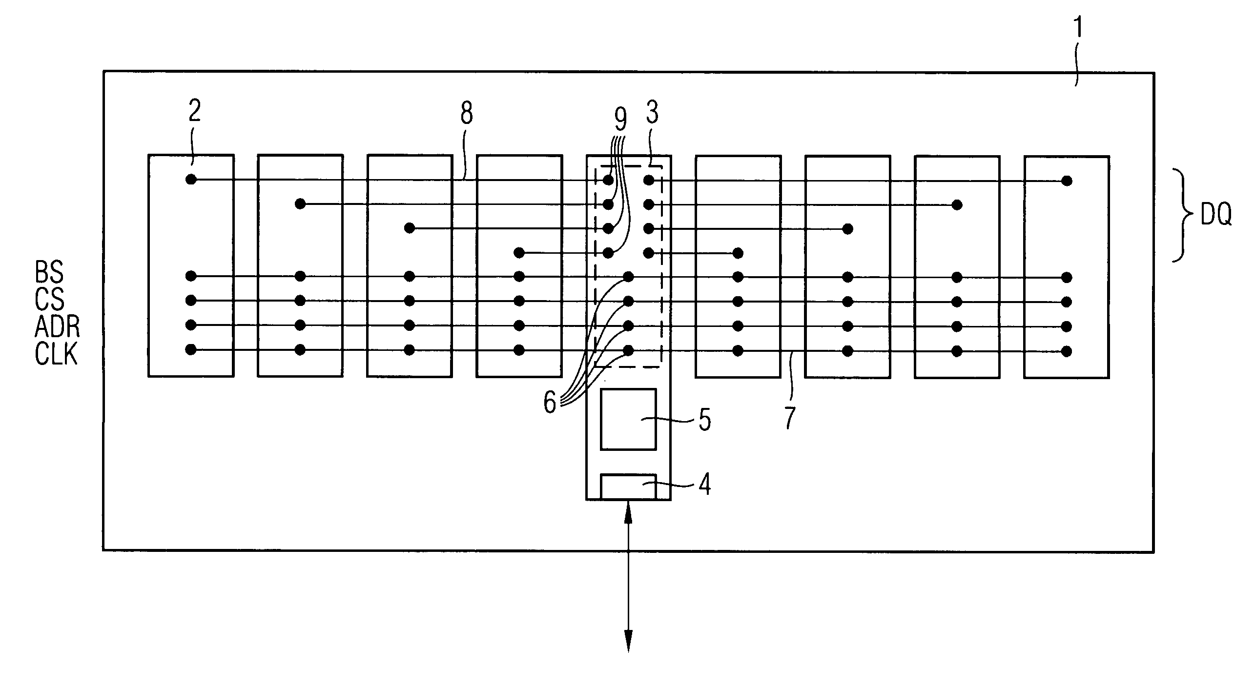 Buffer component for a memory module, and a memory module and a memory system having such buffer component