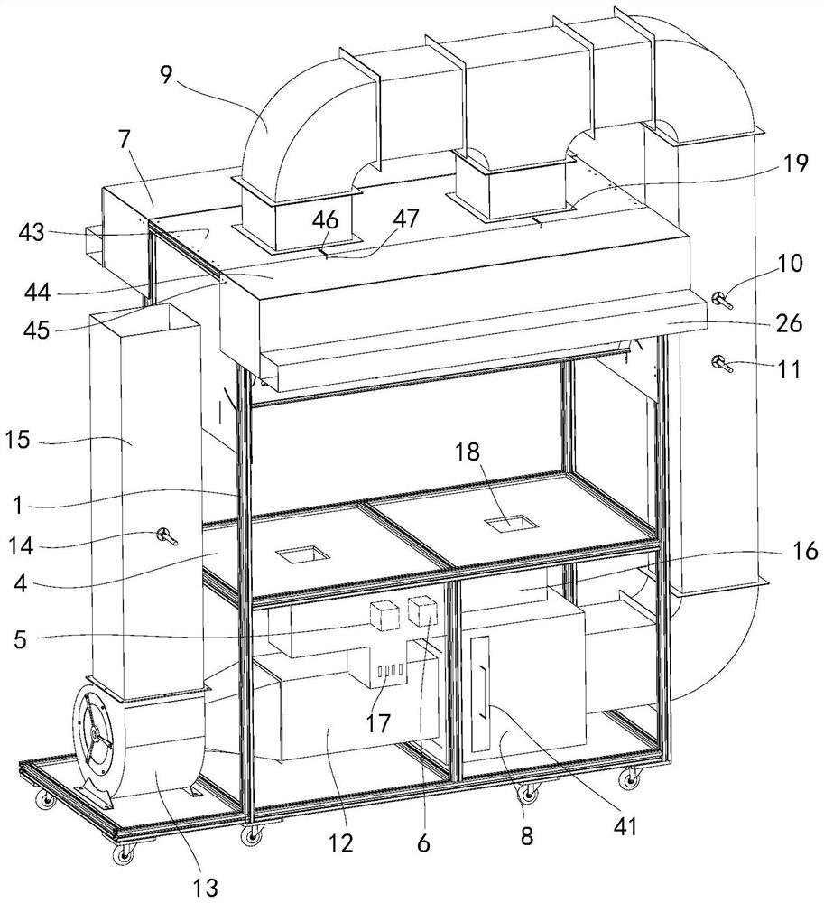 Air quality monitoring demonstration device and use method