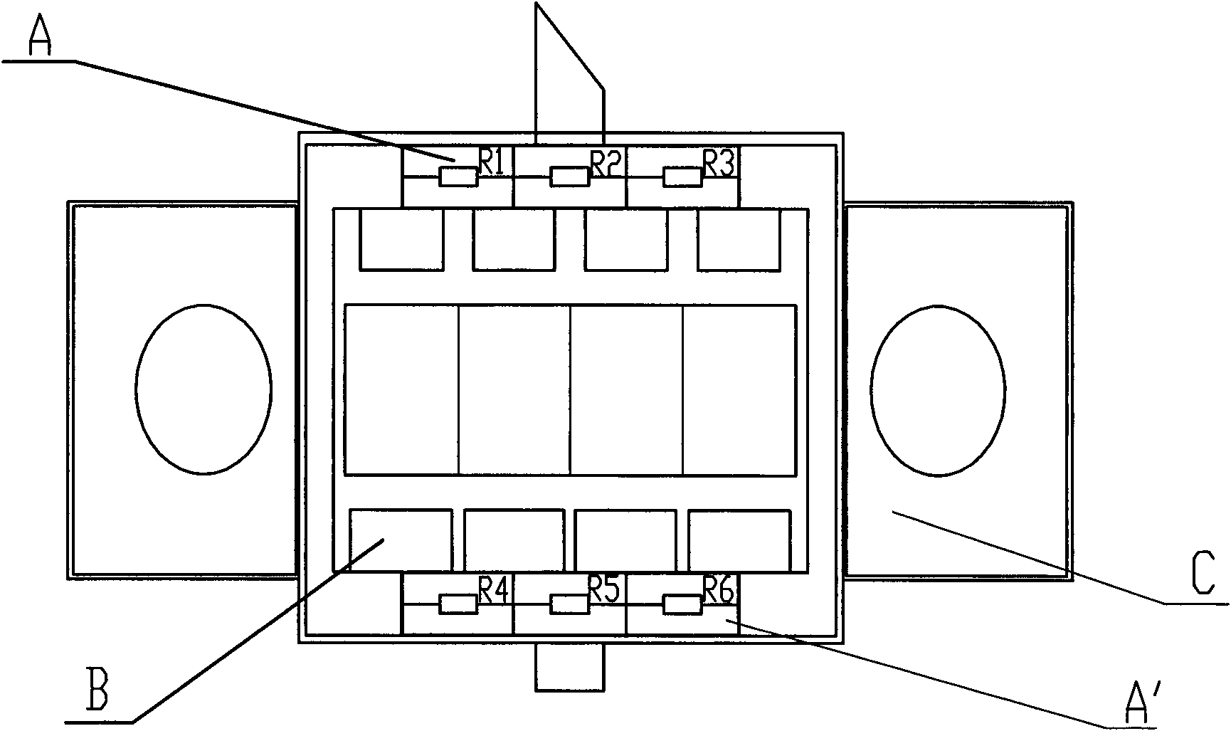 Method of producing large gate width silicon carbide metal semiconductor filed-effect transistor (SiC MESFET) with intercellular balance resistors