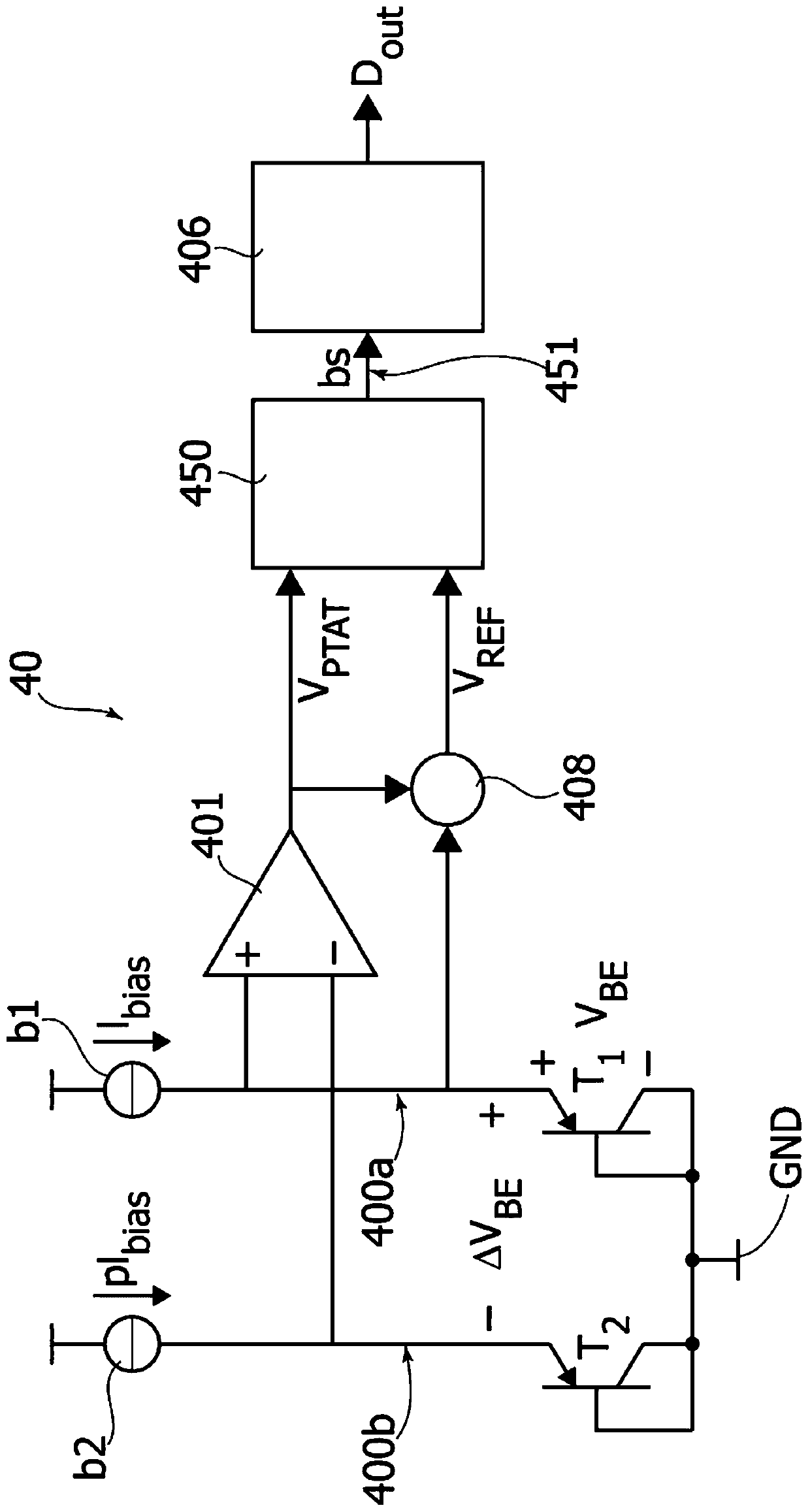 Sensor circuit, corresponding system and method