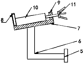 Intelligent adjustment glass supporting device