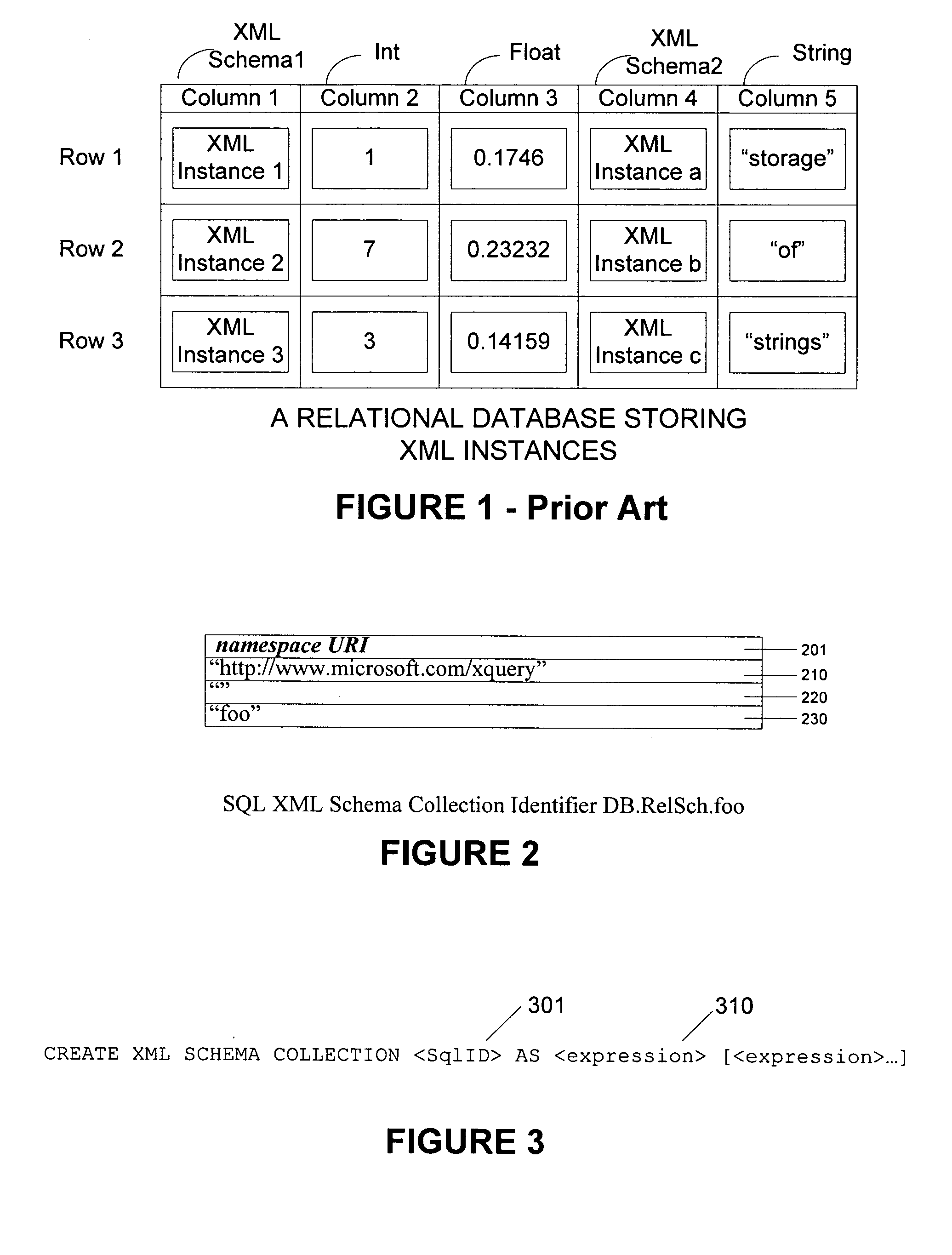 XML schema collection objects and corresponding systems and methods