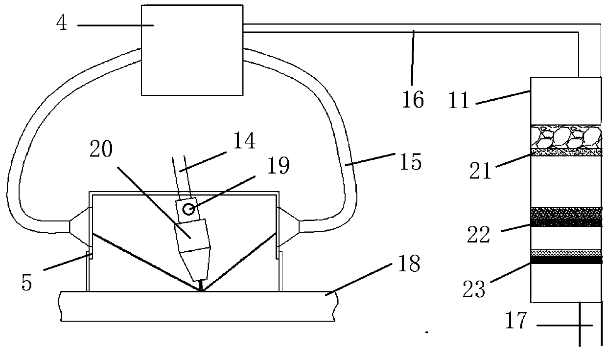 Water scabbling and recovery integrated machine