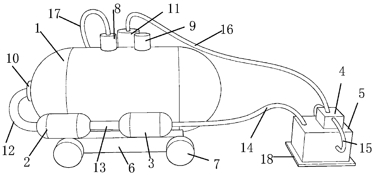 Water scabbling and recovery integrated machine