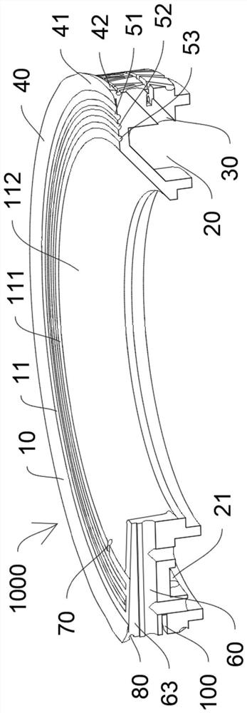 Outer ring burner cap for combustor, combustor and gas stove