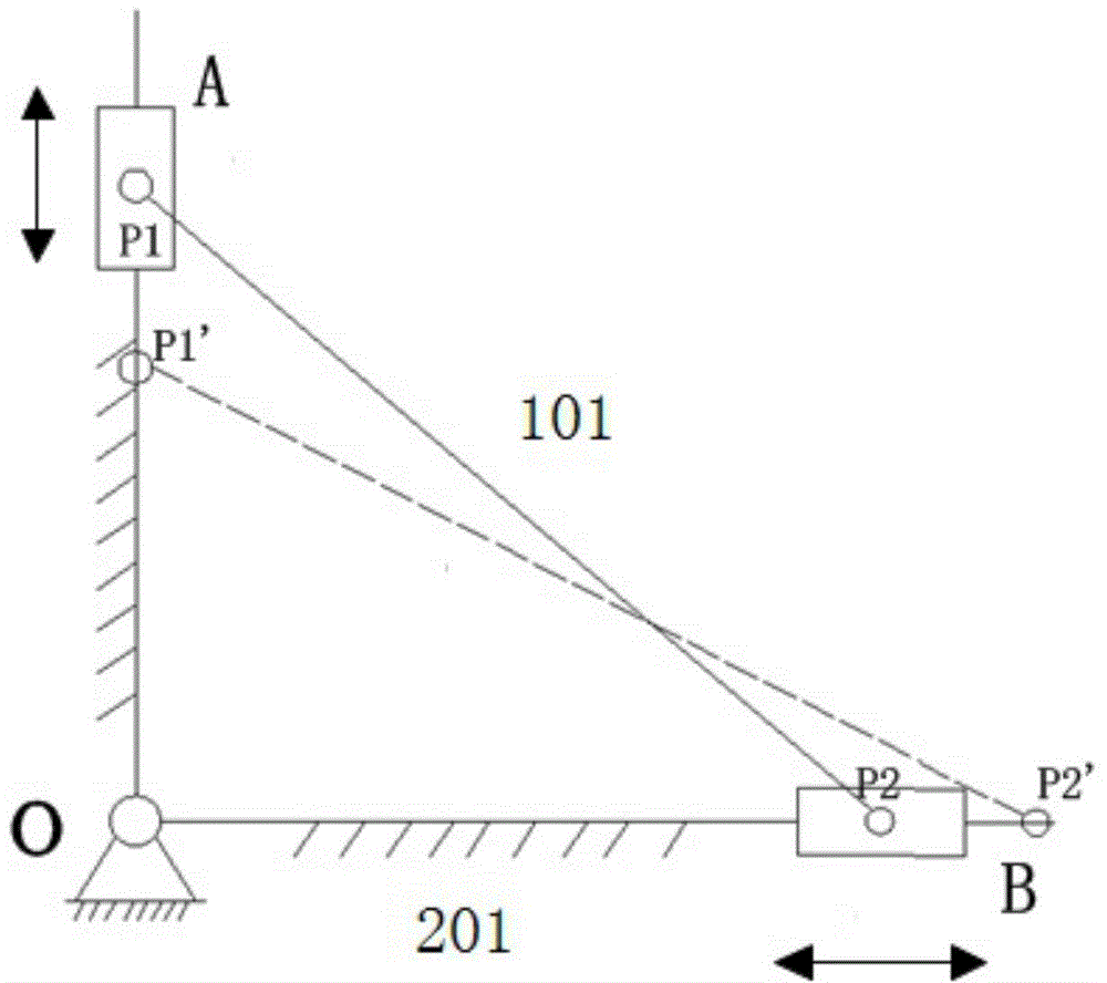 Bomb clamping device based on the principle of double-slider mechanism