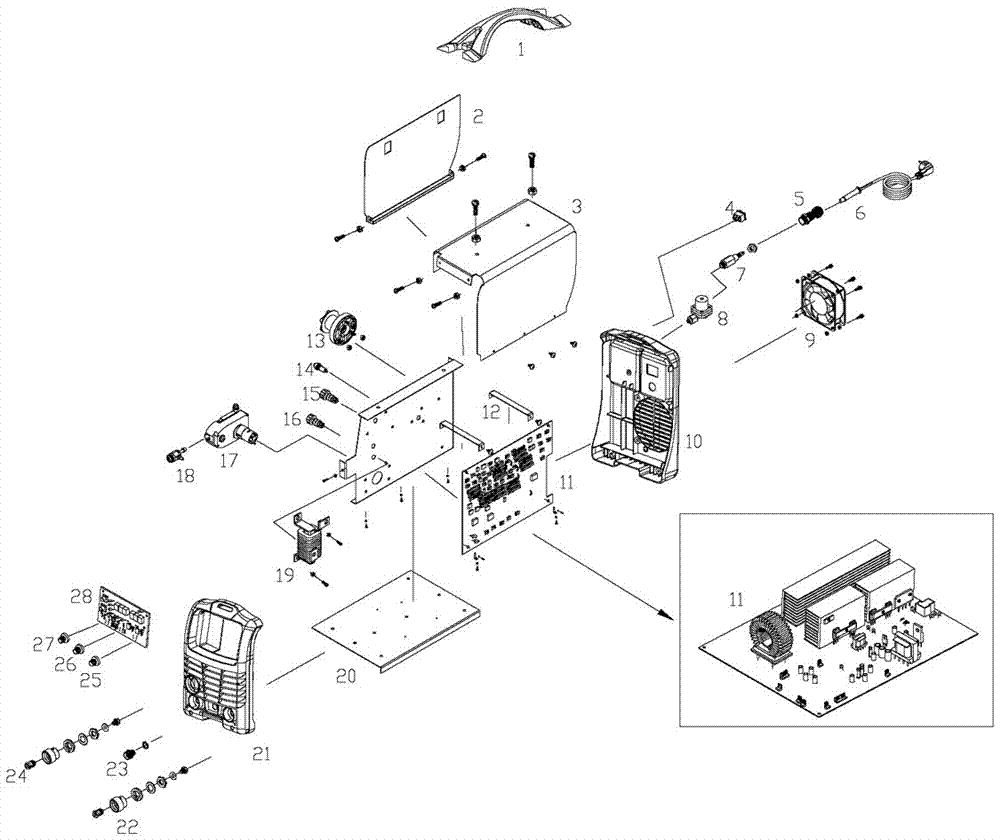 A structure of igbt inverter welding machine with two welding functions