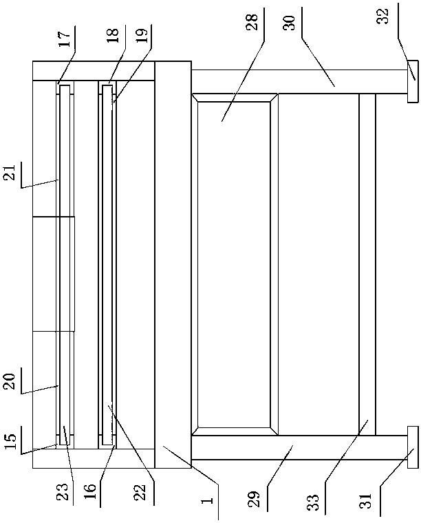 Convenient-to-use desk combined bookshelf facilitating memorizing of English words and using method thereof