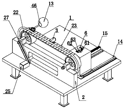 Large sphere shot blasting device