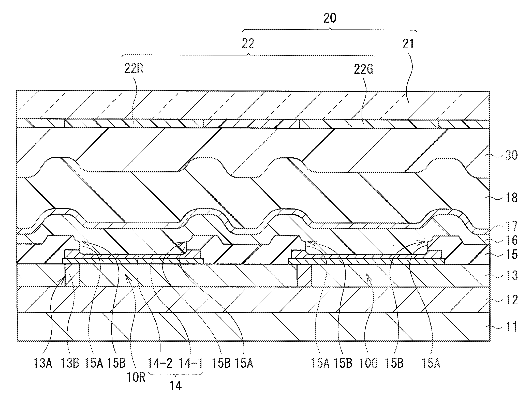 Organic light emitting device and display unit including the same