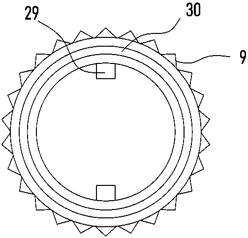 Plastic granular material drying device for production of plastic products