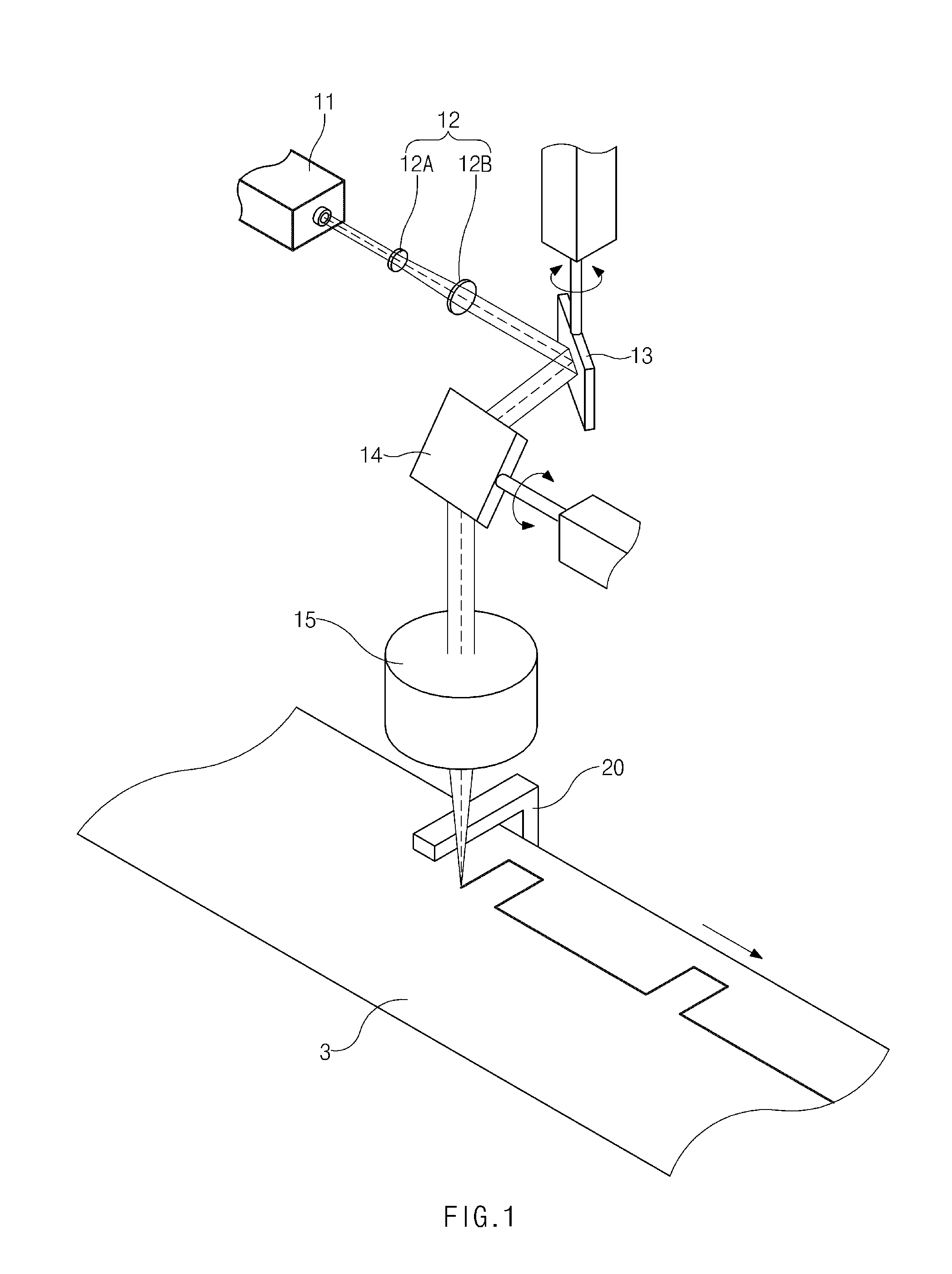 Cathode cutting device using laser