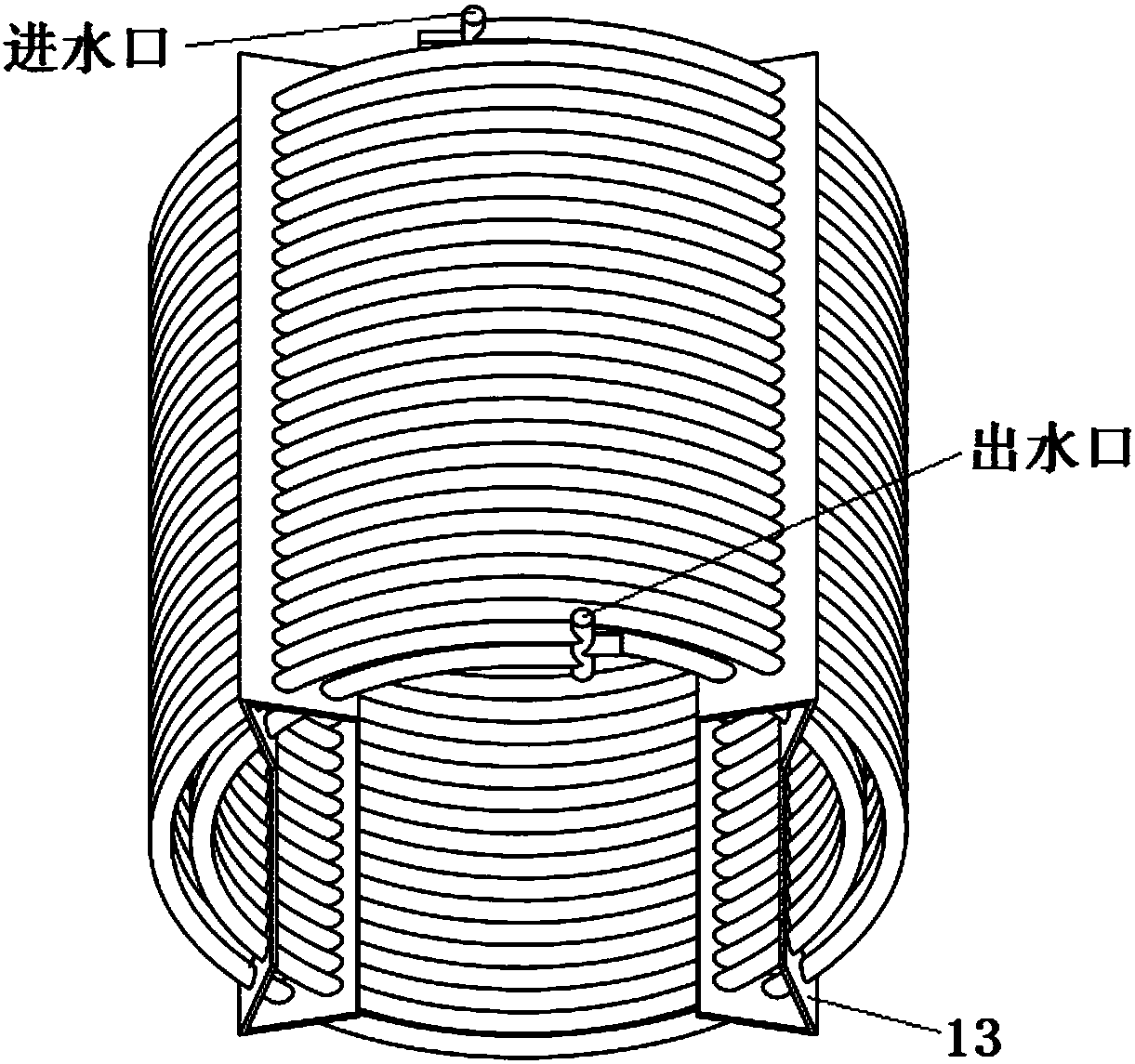 Defogging water-collecting device used for wet cooling tower
