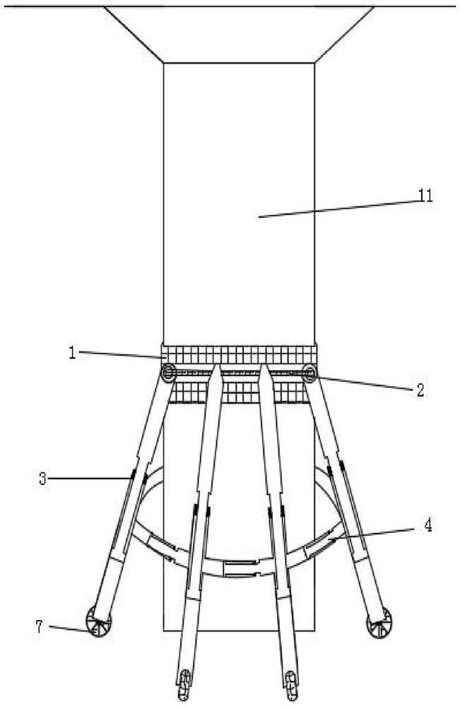 An automatic trigger umbrella protection device to prevent impact damage to bridge piers