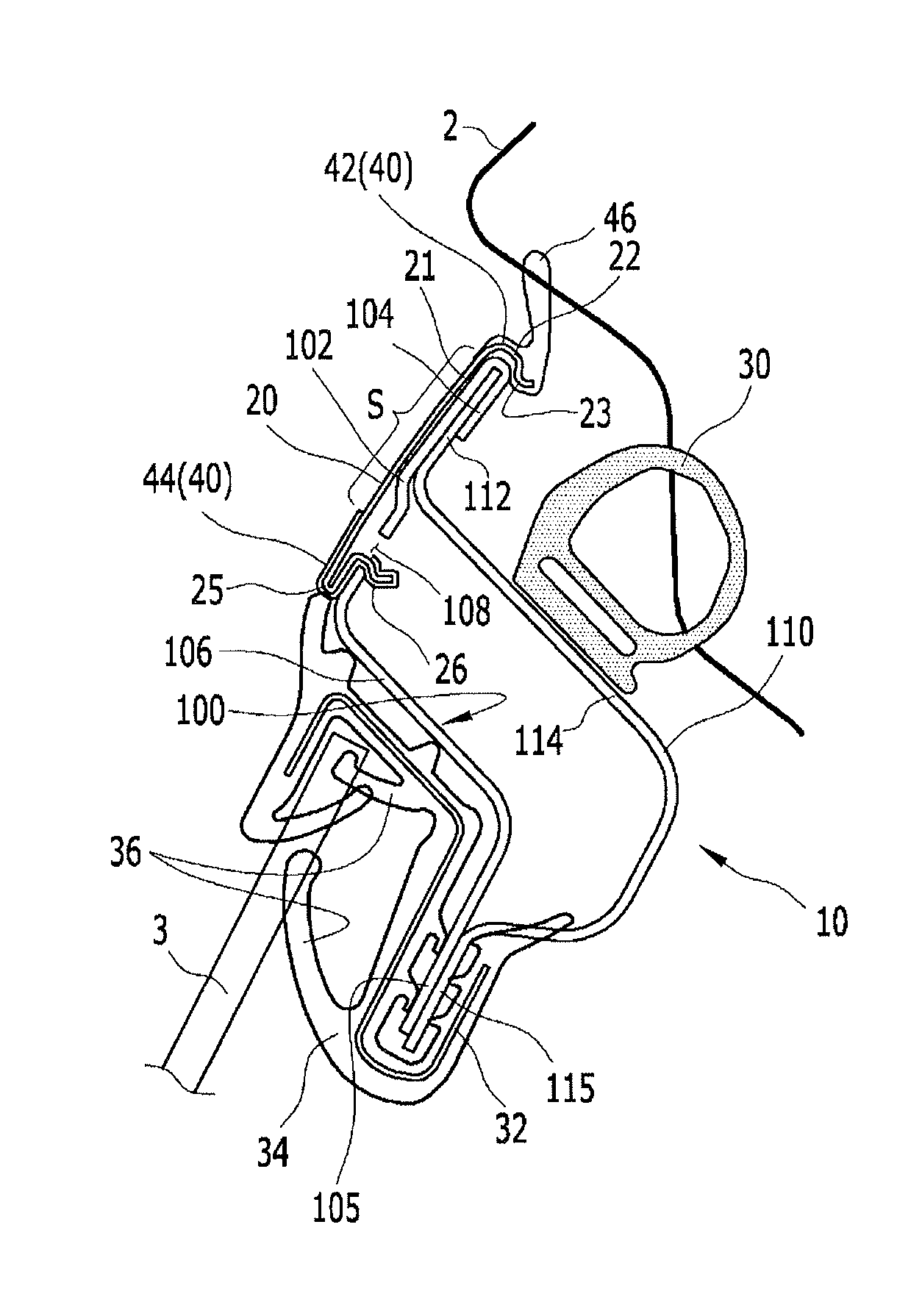 Door frame for vehicle