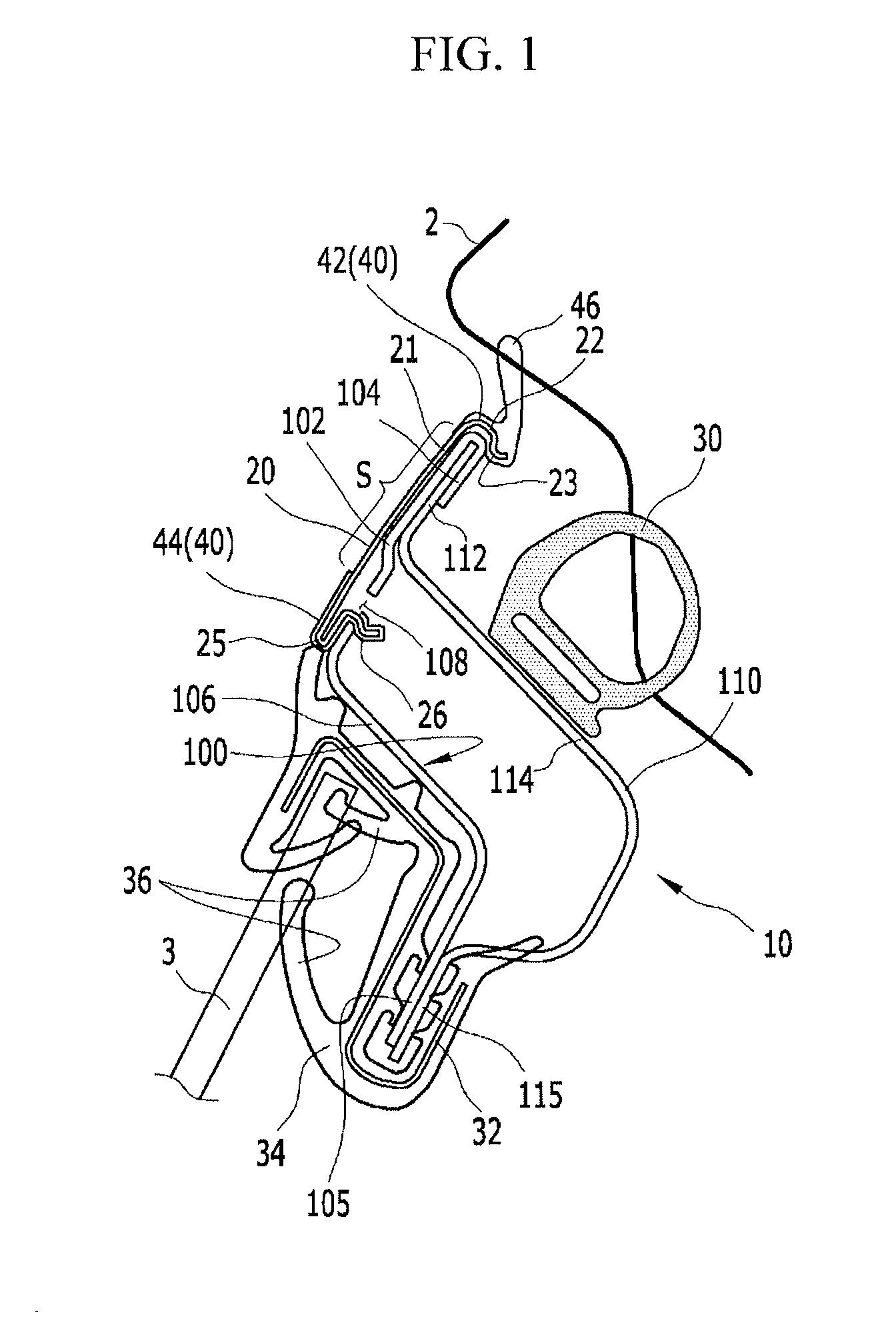 Door frame for vehicle