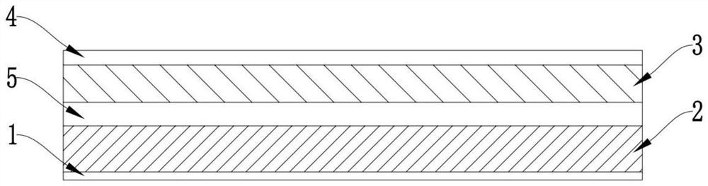 Composite wafer protective film and preparation method thereof