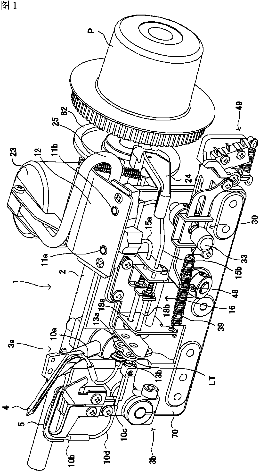 Air-driven threading device for sewing machine