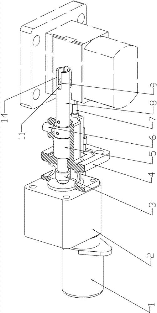 Electronic speed governor actuating mechanism