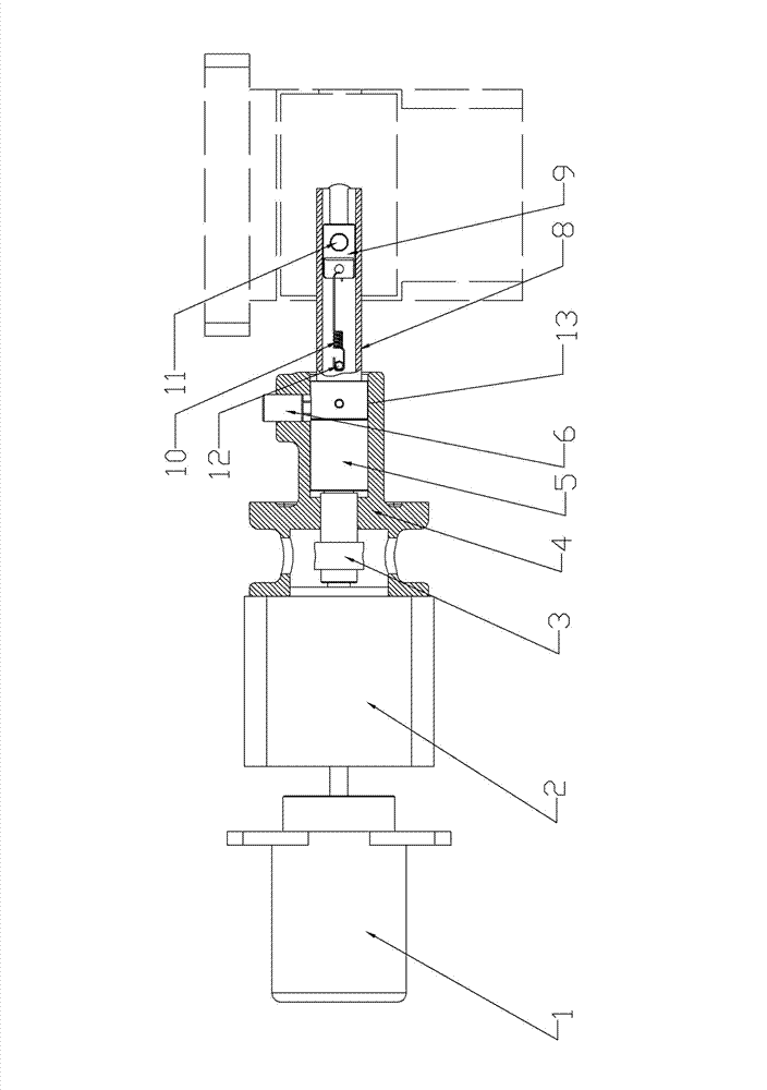 Electronic speed governor actuating mechanism