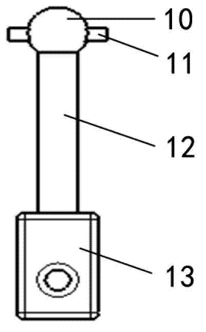 Height-adjustable bus handle capable of swinging within small amplitude