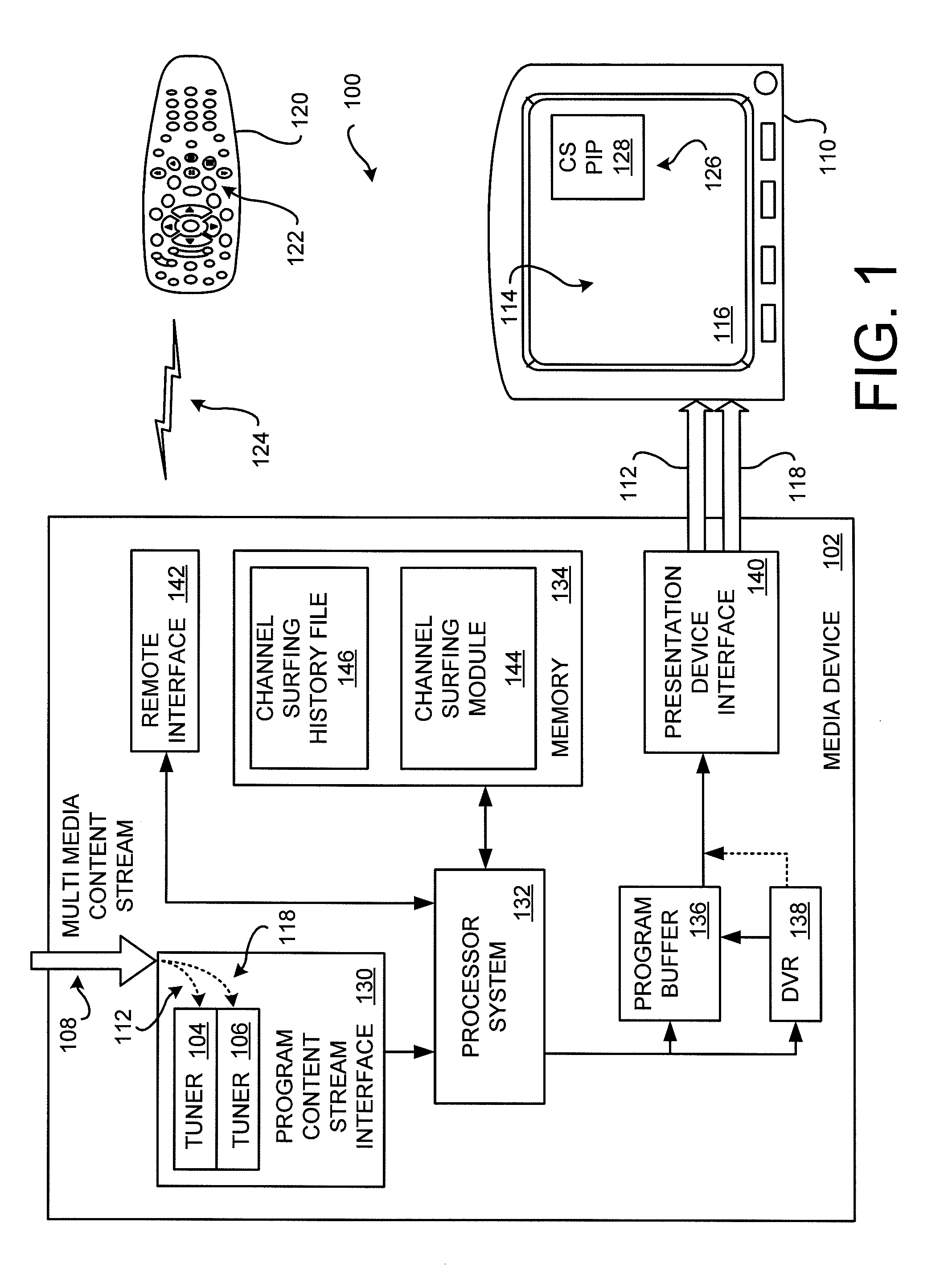 Apparatus, systems and methods for pre-tuning a second tuner in anticipation of a channel surfing activity