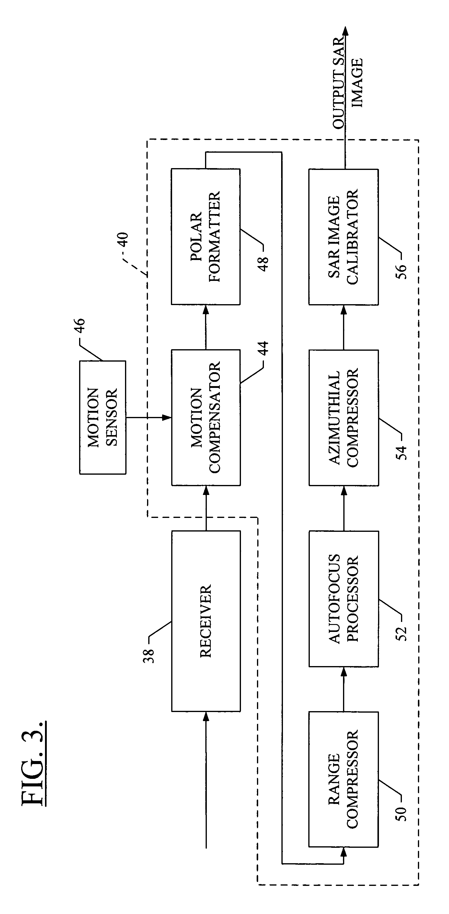 System, method and computer program product for reducing quadratic phase errors in synthetic aperture radar signals