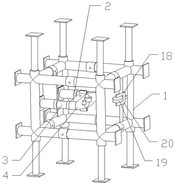 Cable clamping and steering device for cable tractor