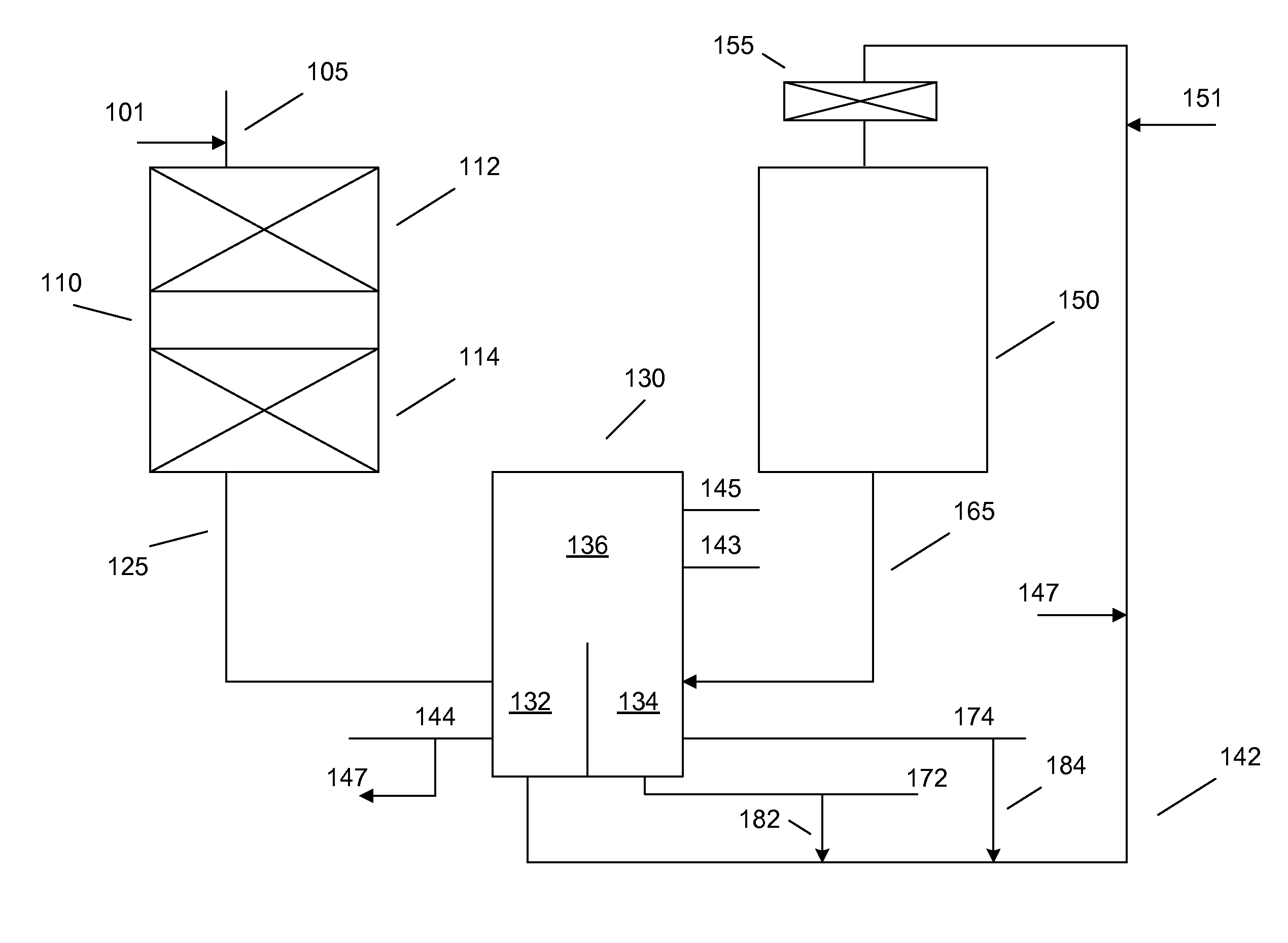 Two stage hydroprocessing with divided wall column fractionator