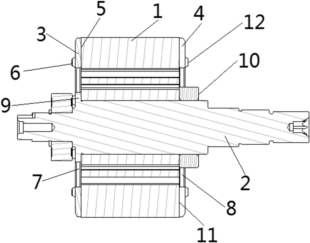 Motor rotor structure of electric vehicle