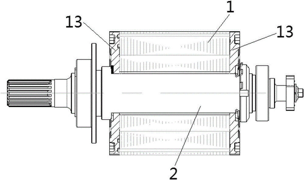 Motor rotor structure of electric vehicle