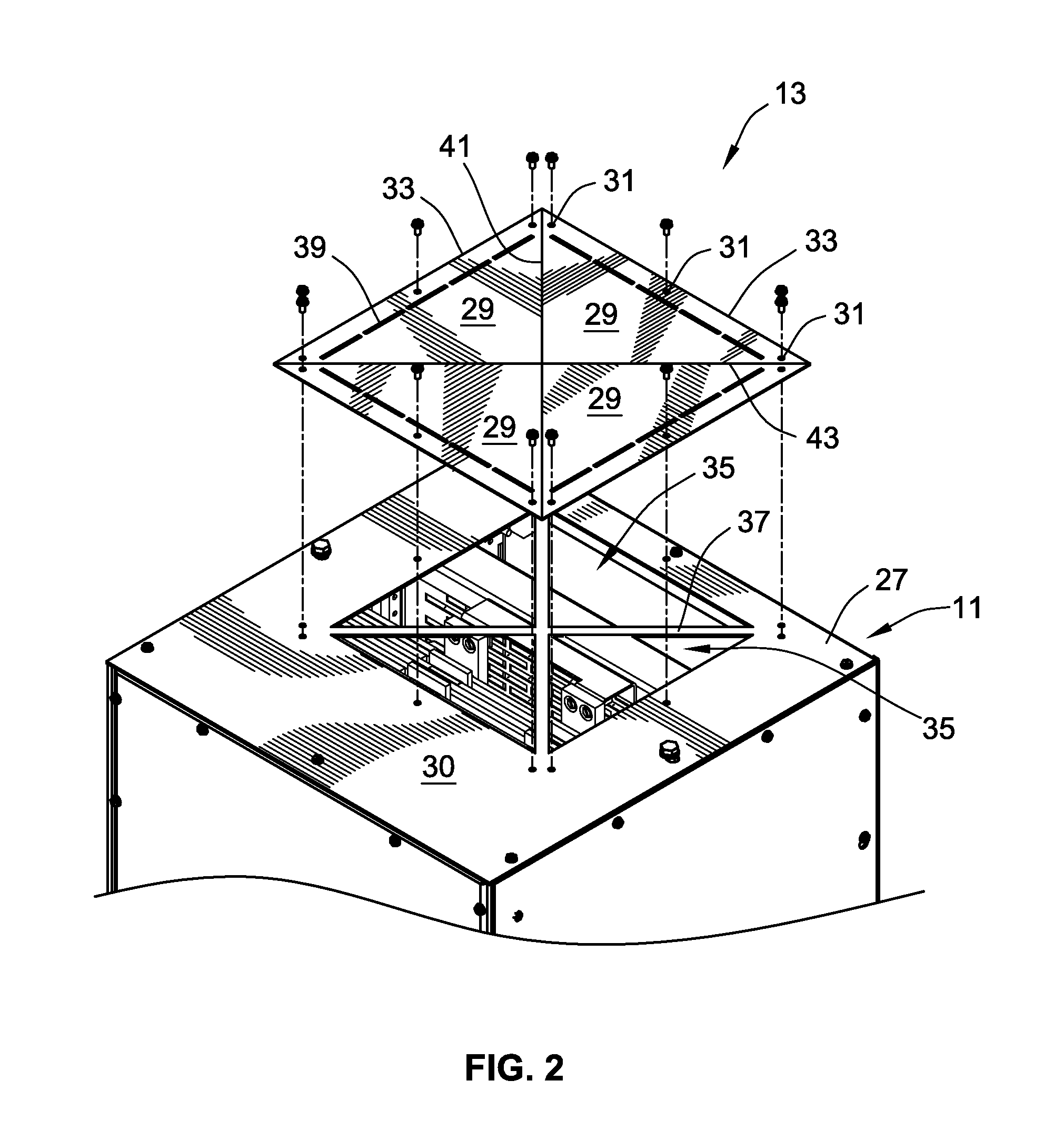 Triangle flap arc vent