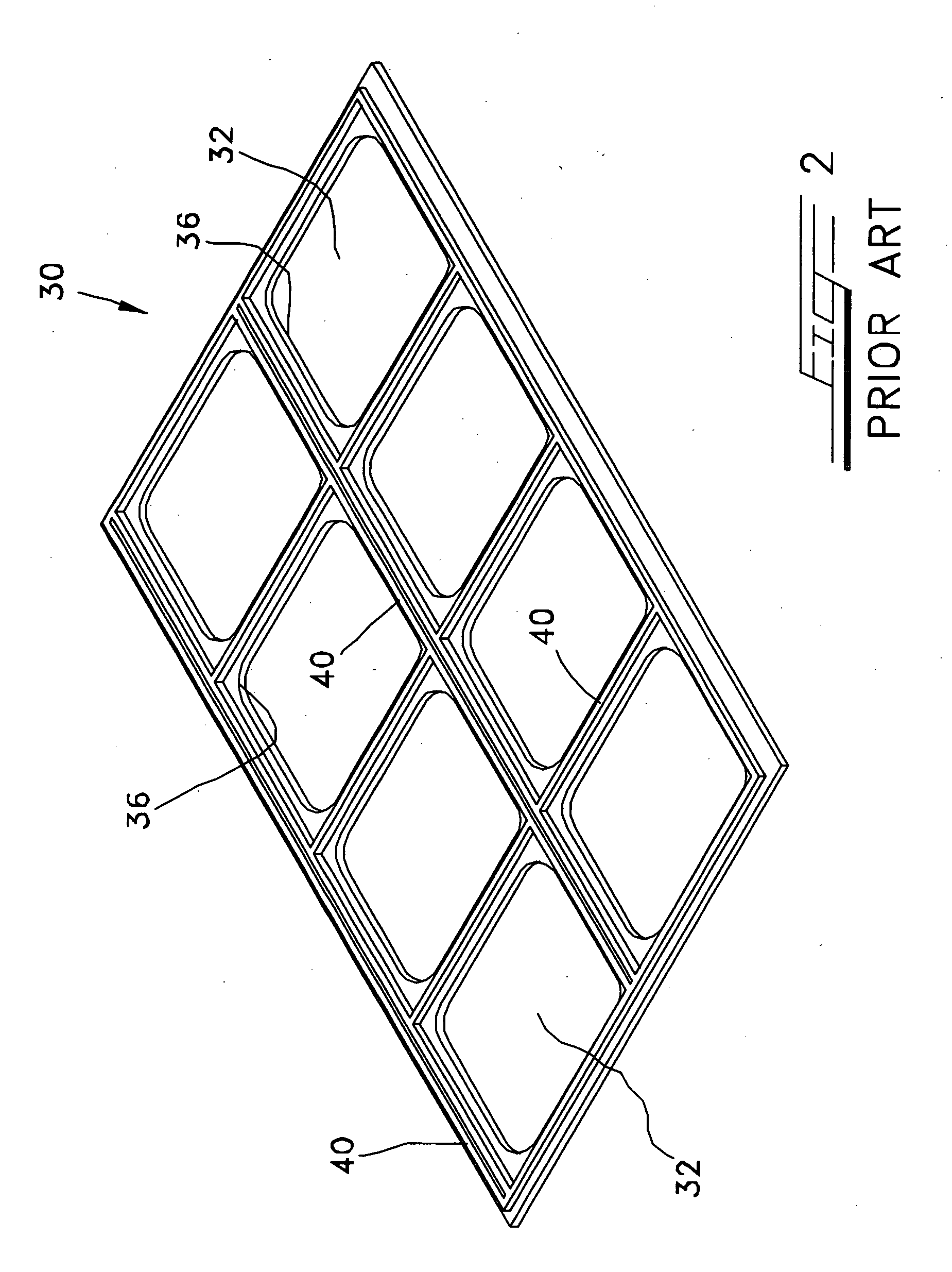 Sealing gasket for lower tool of a sealing station of a vacuum packaging machine